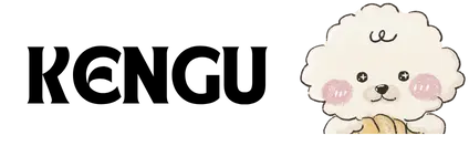 Cartoon illustration of a fluffy white dog with rosy cheeks, holding a bone and peeking in from the right side—perfect for AI marketing assets. The background is transparent.